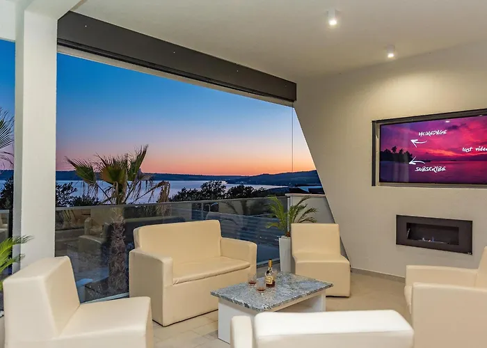 Villa Luxury With Pool, Wellness And Sea View Maslenica